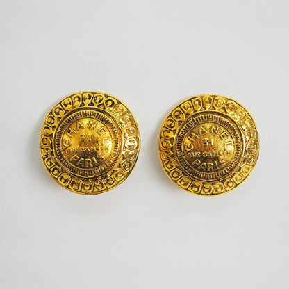 CHANEL Round Cambon Earrings