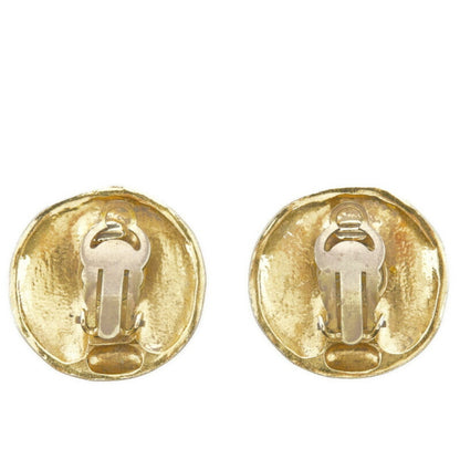 CHANEL earrings gold plated ladies