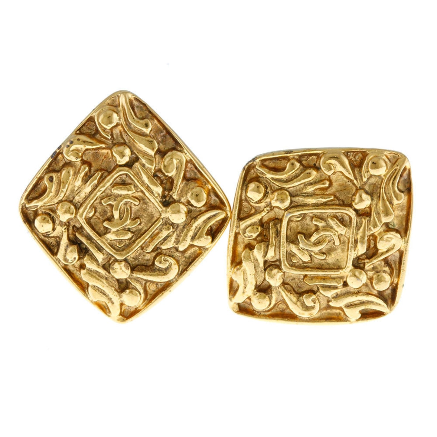 Chanel earrings metal ladies