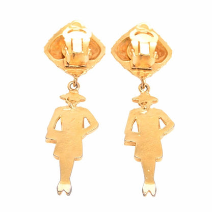 CHANEL Coco  earrings gold ladies