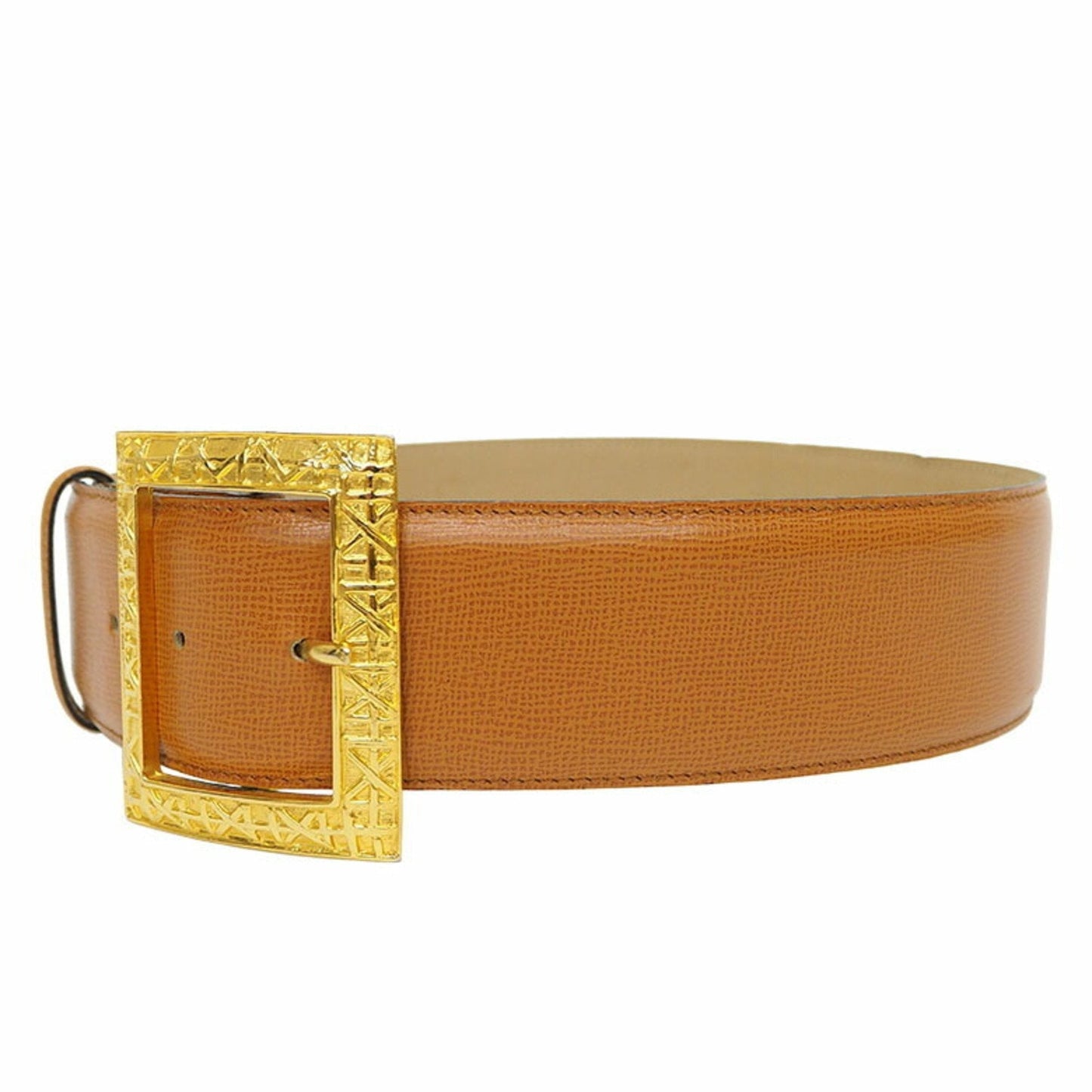 CHRISTIAN DIOR Vintage Parisienne Belt Camel