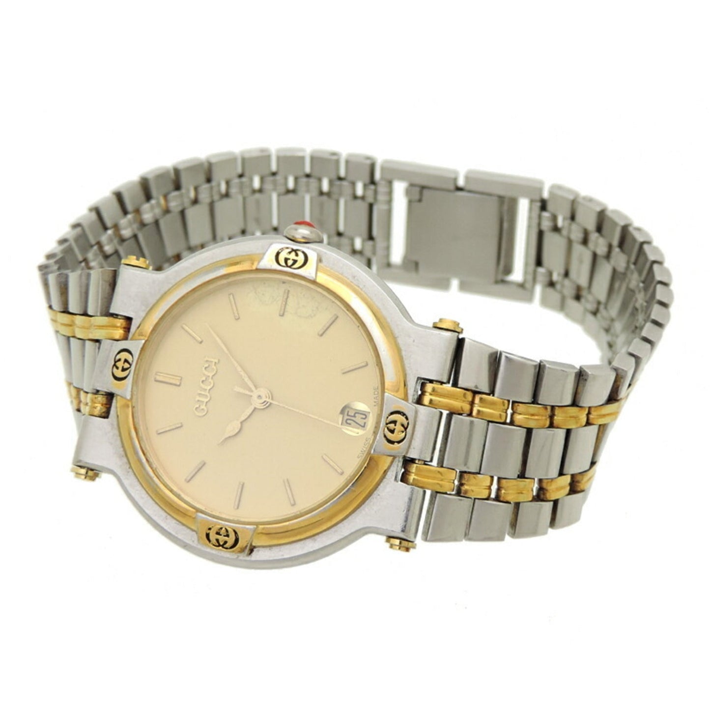 GUCCI round ladies/men's watch 9000M