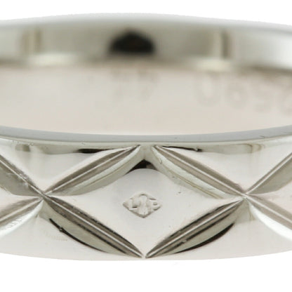 CHANEL Matelasse Ring No. 4 Pt950 Platinum Women's