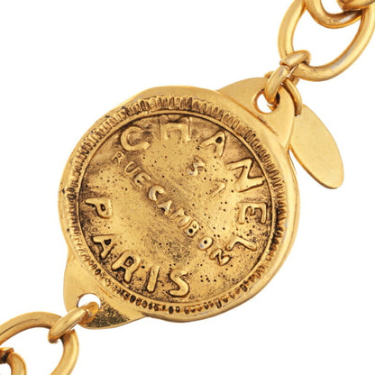 Chanel 31 RUE CAMBON Coin # 90 Women's Necklace GP Gold