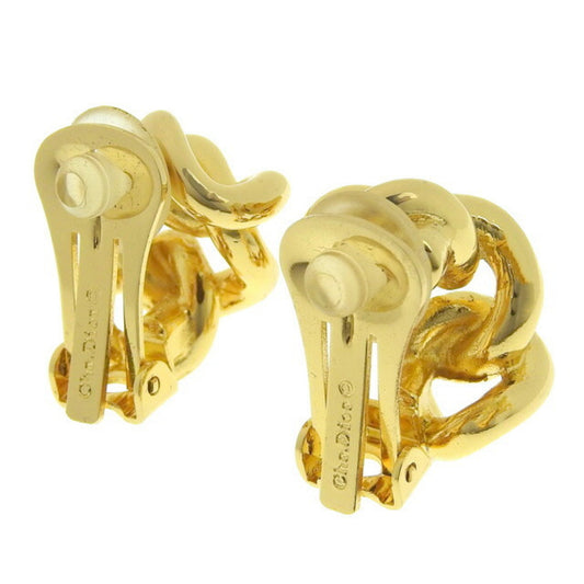 CHRISTIAN DIOR Earrings Women's Gold