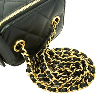 CHANEL   Matelasse Vanity Bag Crochet Chain Shoulder Women's Vanity Bag