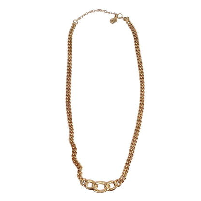 CHRISTIAN DIOR Necklace Choker Rhinestone Women's Gold