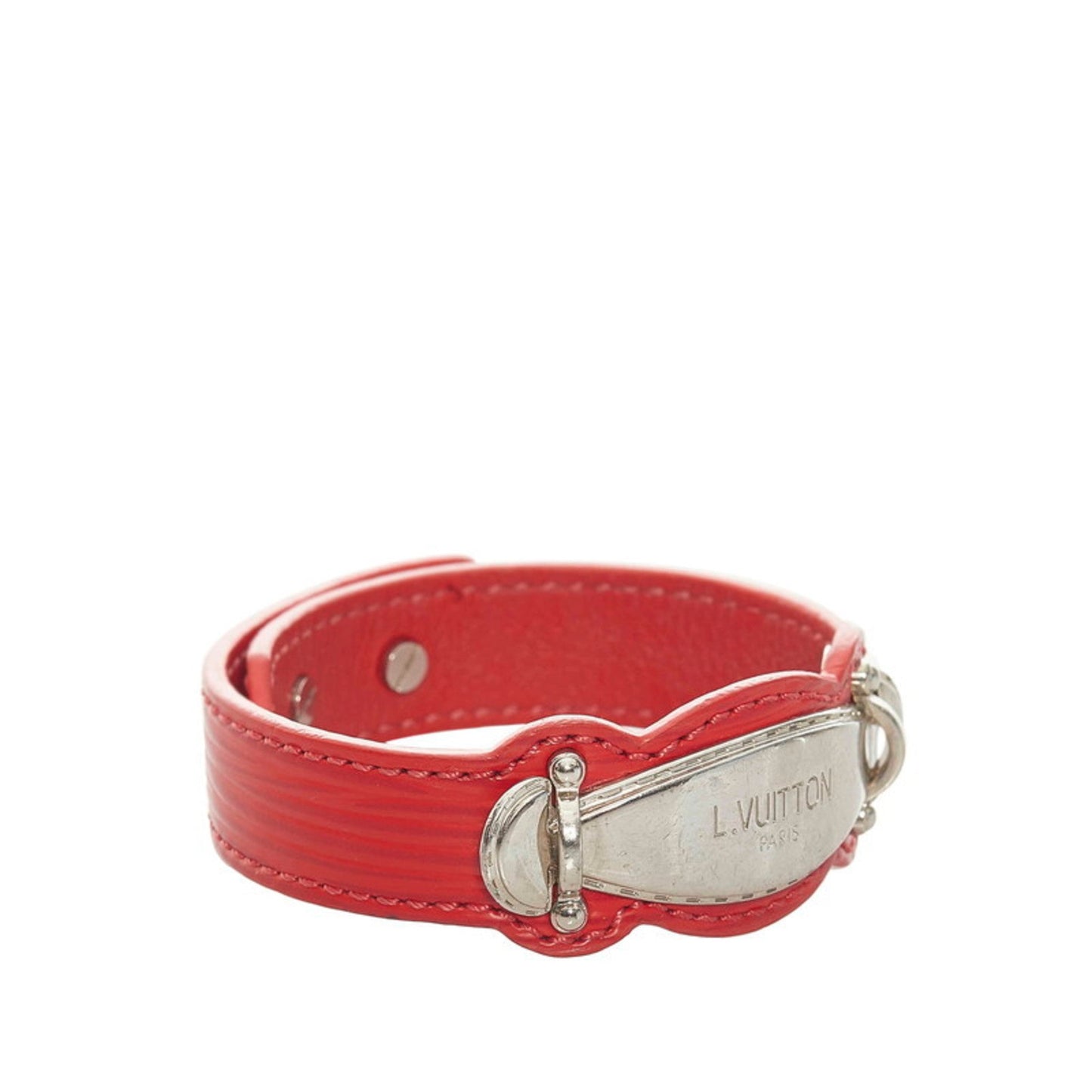 louis vuitton epi bracelet red leather ladies