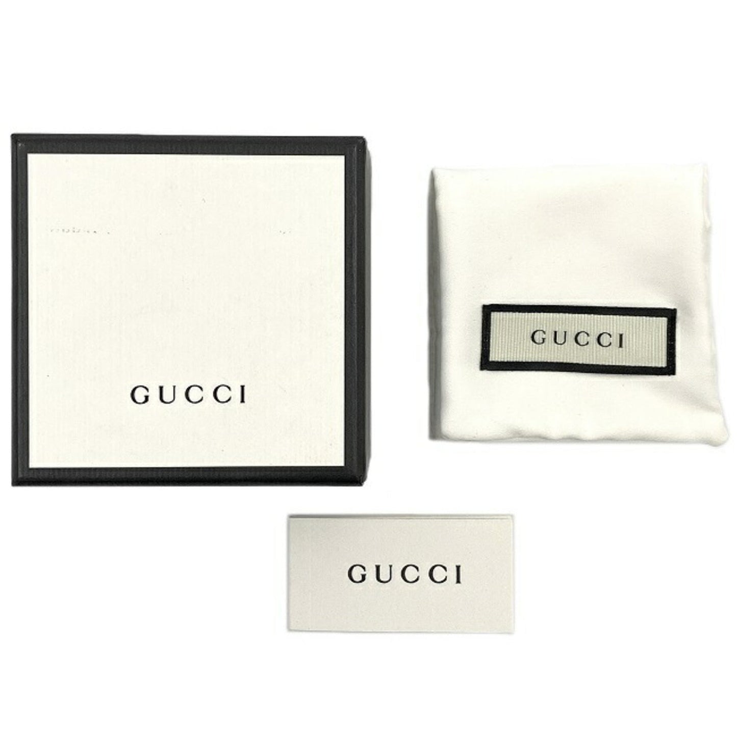 Gucci Trademark Necklace Silver 223514 Ag 925 GUCCI Square Plate Pendant Women's Men's