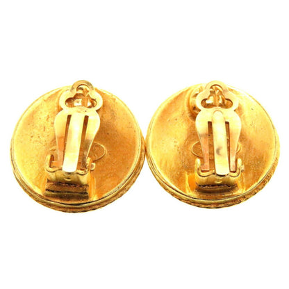 Chanel Cocomark 04A Metal Gold Earrings