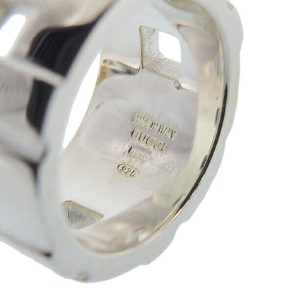 GUCCI SV925 Wide Ring Silver No. 13 Women's