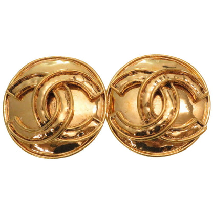 Chanel Coco Mark 94P Gold Earrings 0140 CHANEL Ladies