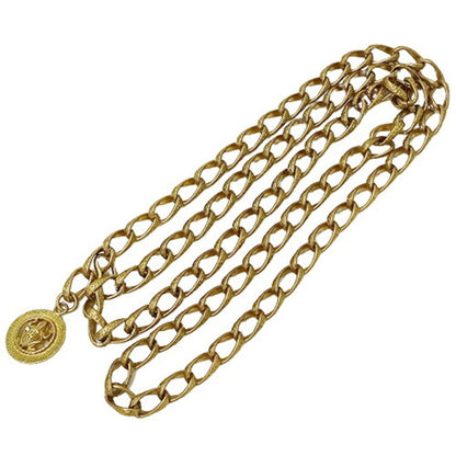 CHANEL belt Lady's chain gold money