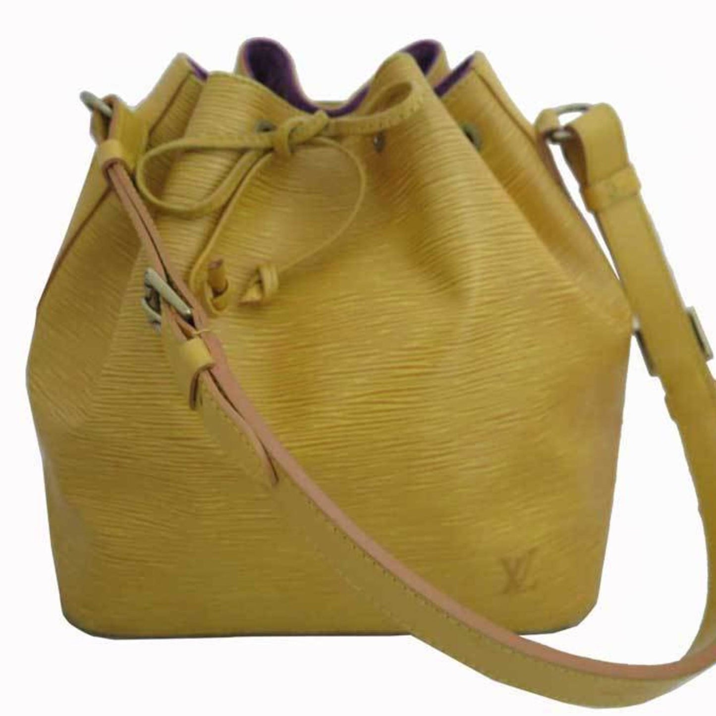 Louis Vuitton Bag Epi Petit Noe Yellow Leather Shoulder Drawstring Ladies M44109