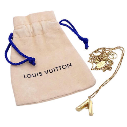 Louis Vuitton necklace Lady's LV & ME A M61056 gold pendant