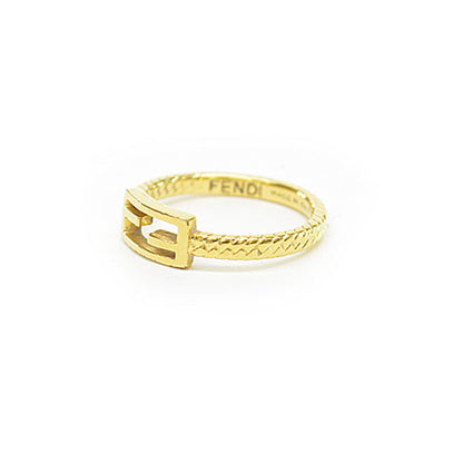 Fendi ring baguette gold metal material ladies