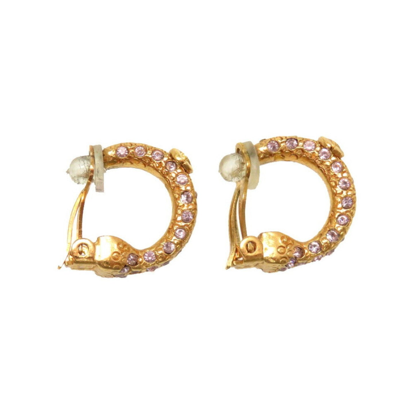 Chanel Stone Coco Mark Gold Earrings Accessories