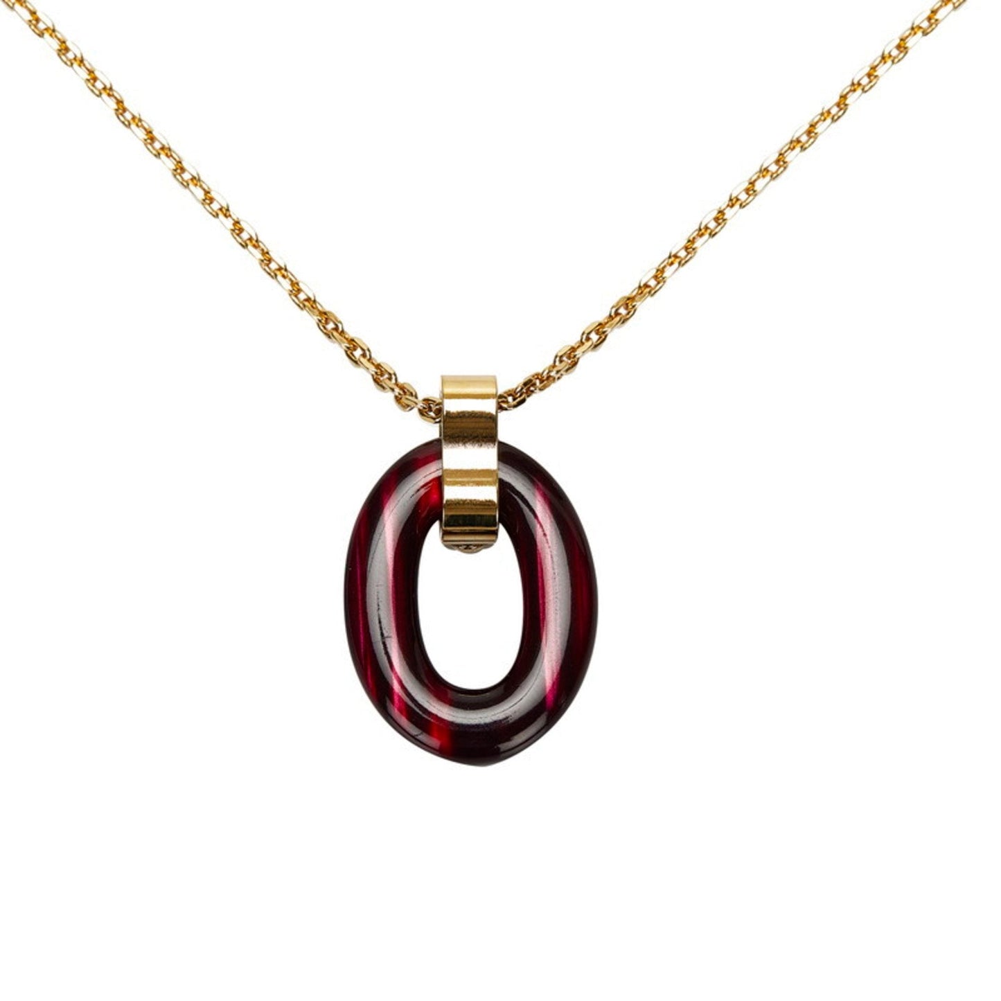 Louis Vuitton Pandantif Gimme Crew Necklace M66419 Gold Purple Plated Women's LOUIS VUITTON