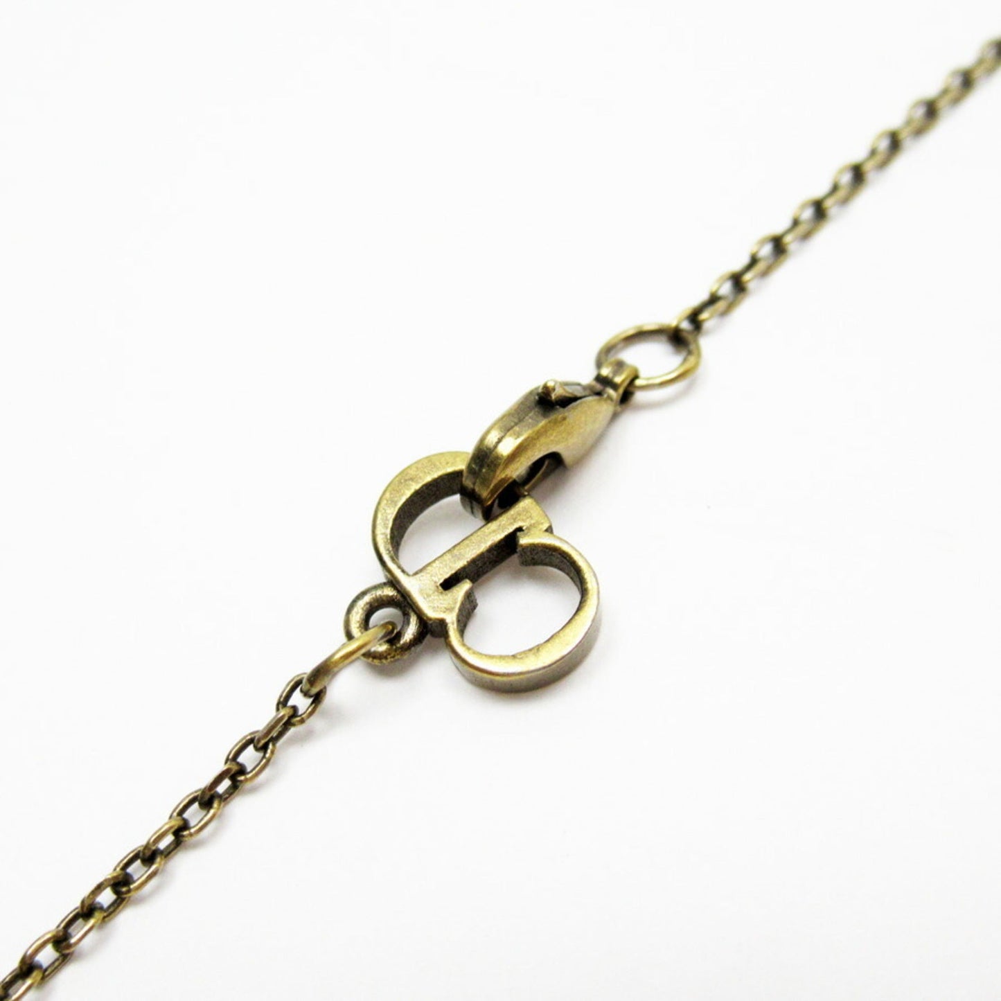 Christian Dior Necklace Pendant Black Gold