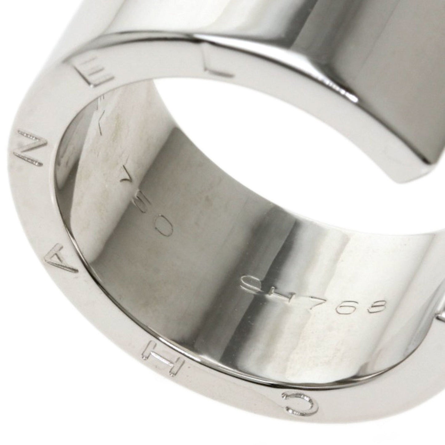 Chanel C Signature Ring / K18 White Gold Ladies CHANEL