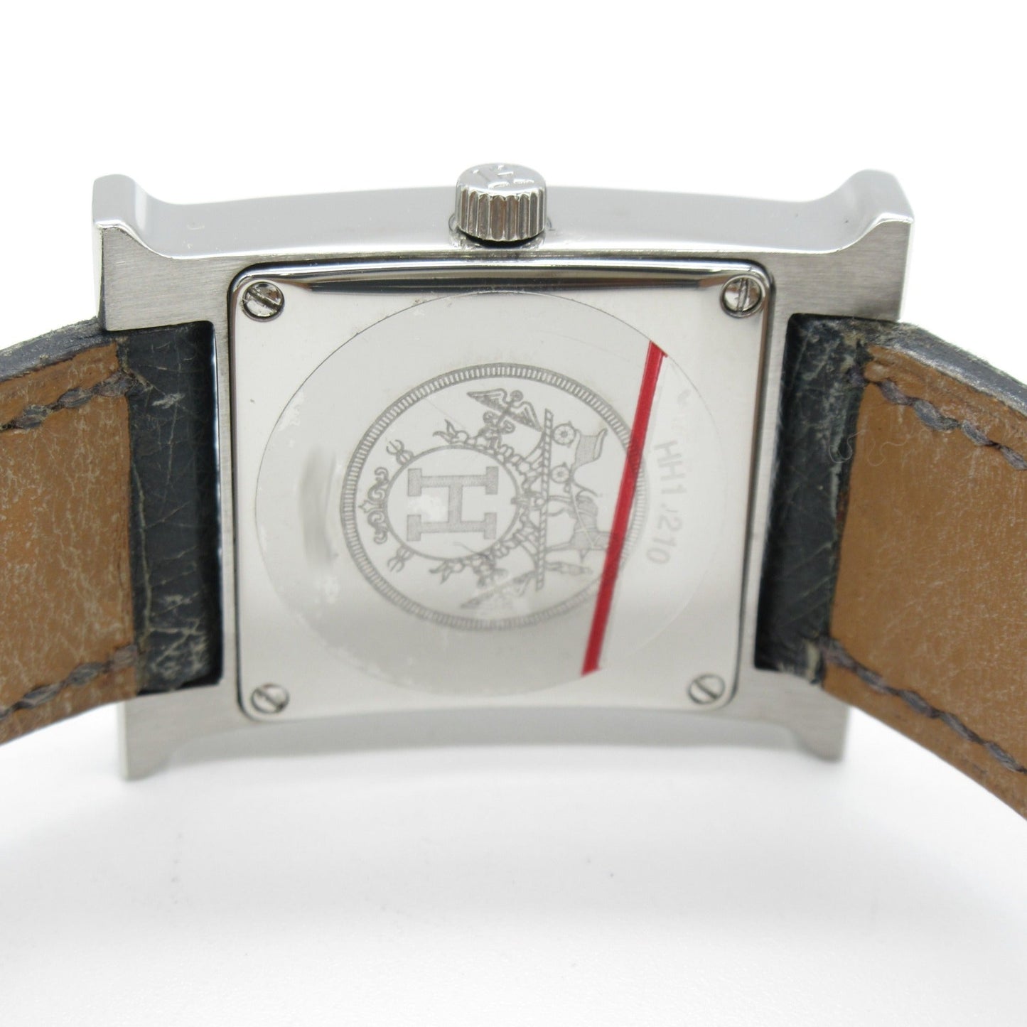 HERMES H watch Wrist Watch watch Wrist Watch HH1.210 Quartz Silver Stainless Steel Leather belt