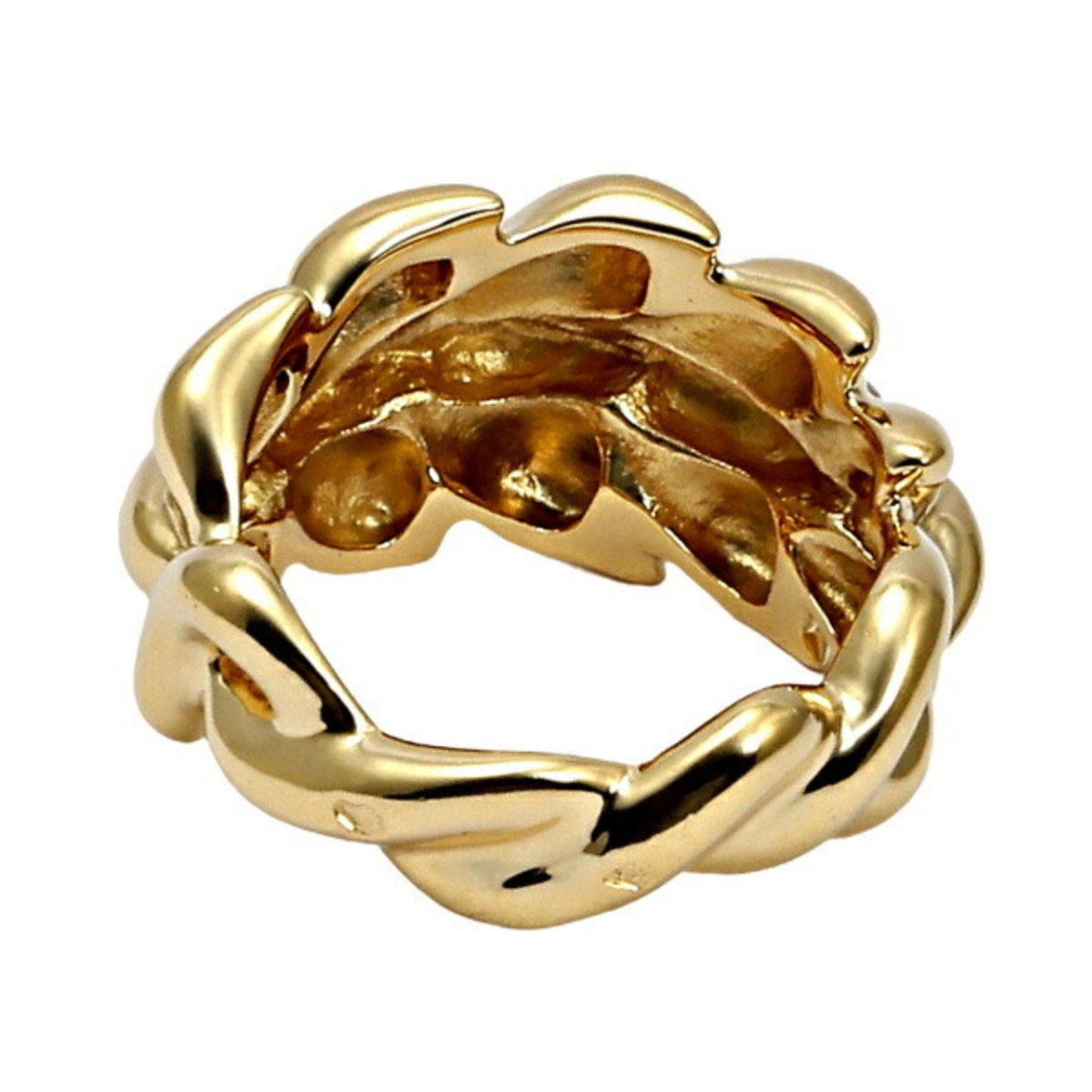 CHANEL Leaf K18YG Yellow Gold Ring