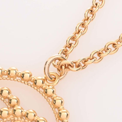 CHANEL Cocomark Circle Necklace Gold Women's