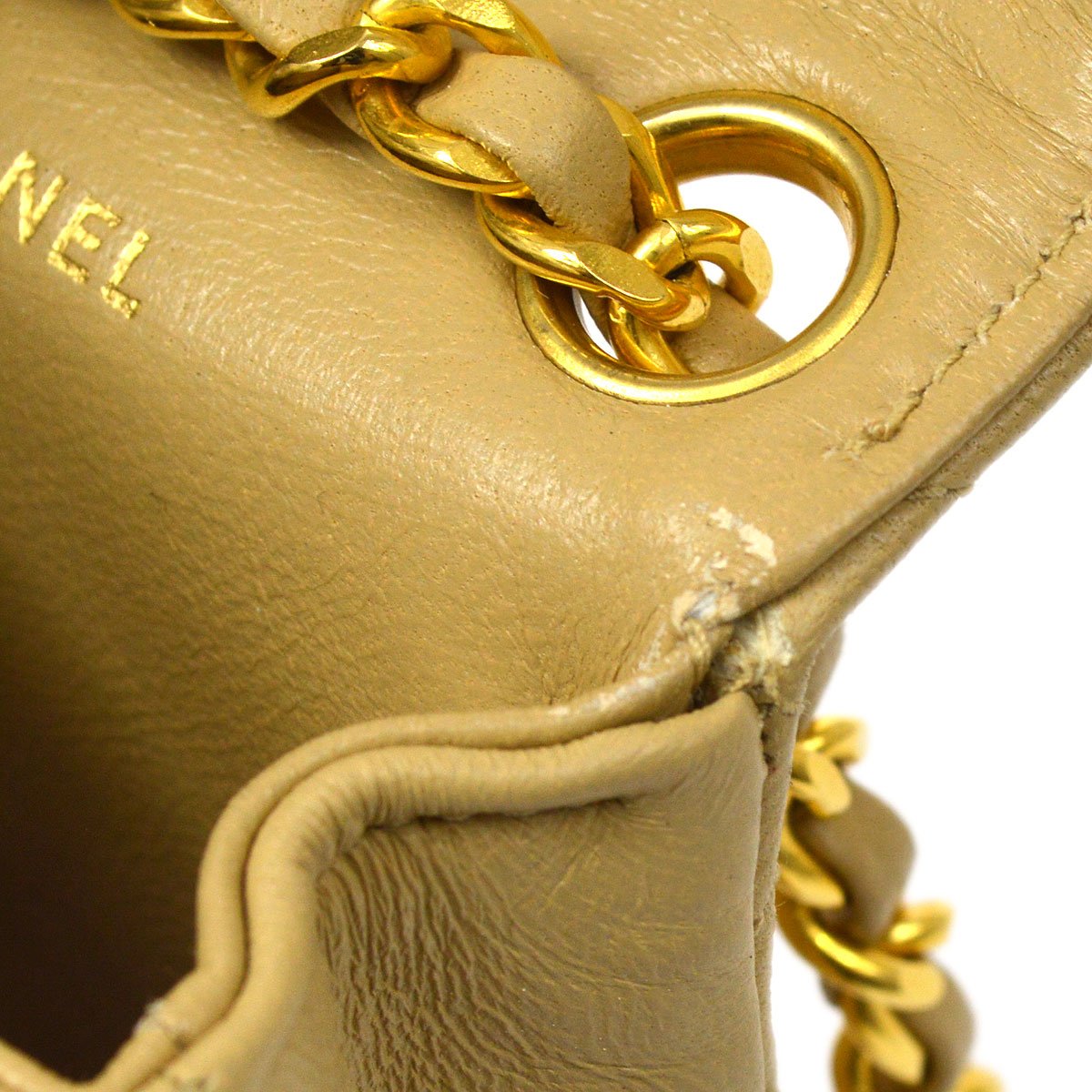 CHANEL★ 1990 Lambskin Belt Bag Micro 40664