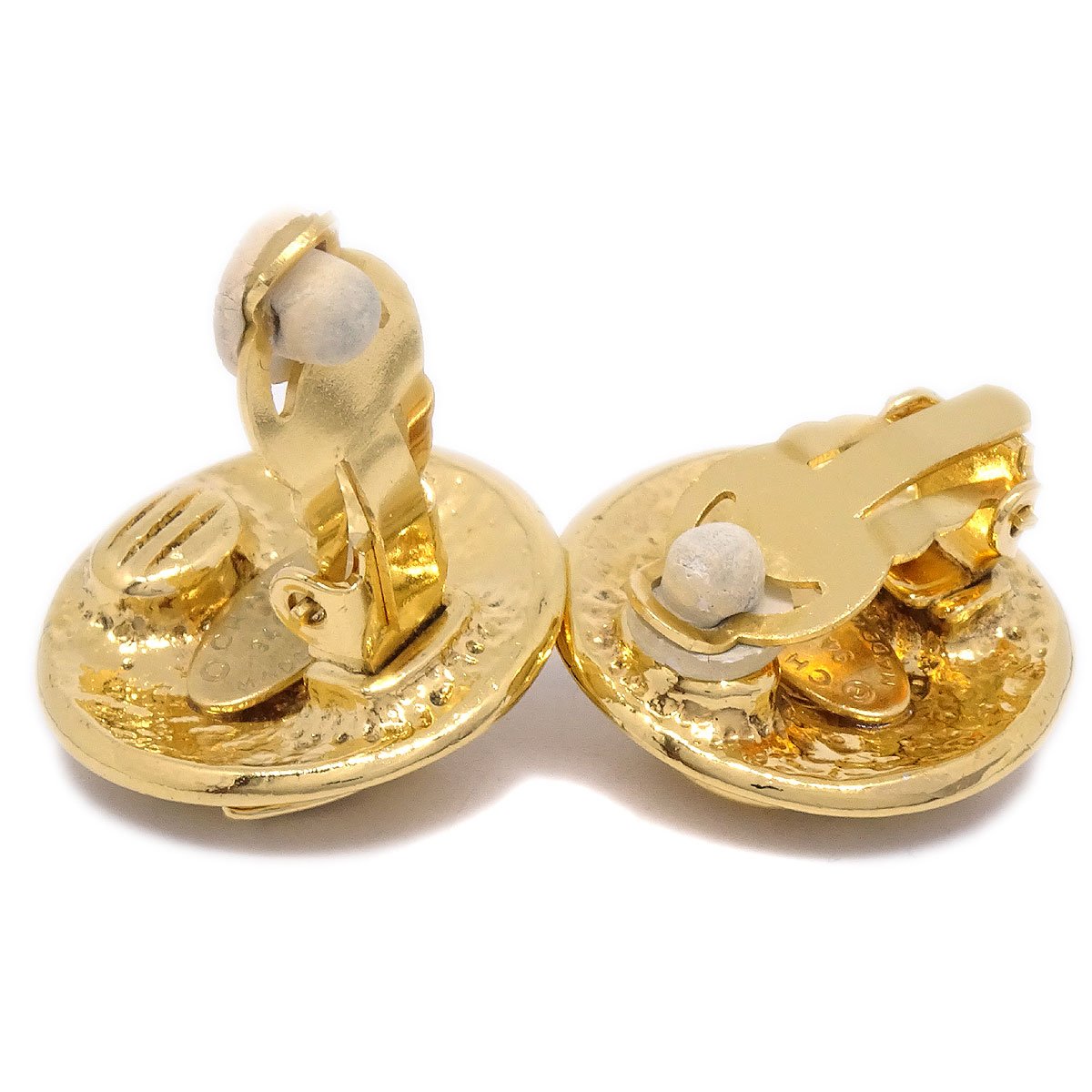 CHANEL 1994 Round Earrings Small 39732