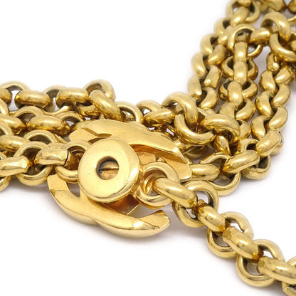 CHANEL★ Flower Gold Chain Pendant Necklace 96P 40226