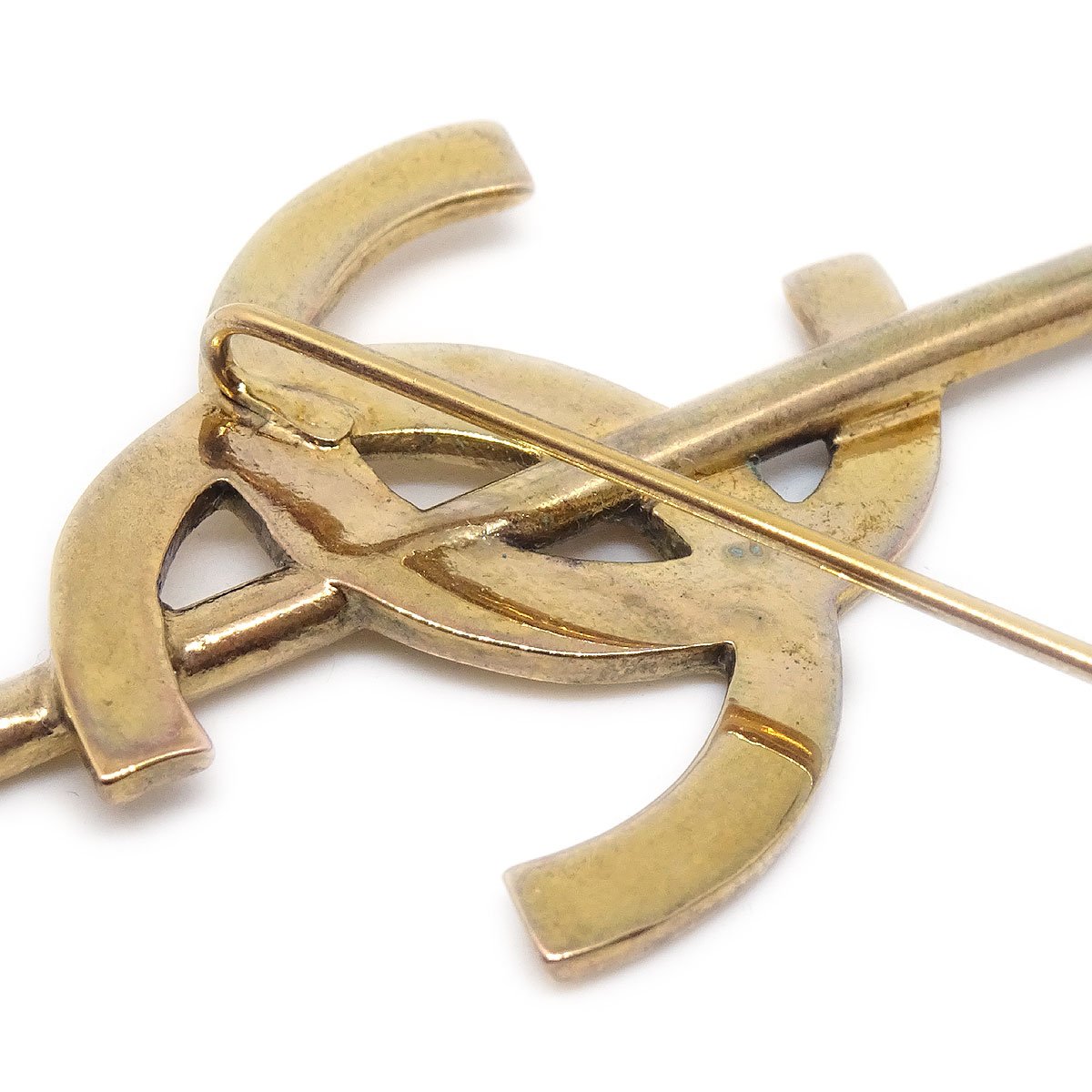 CHANEL 1993 Arrow Brooch Pin Gold 10469