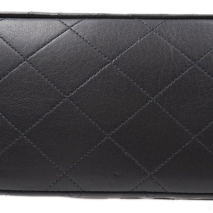 CHANEL 1991-1994 Black Lambskin Classic Flap Maxi 90649