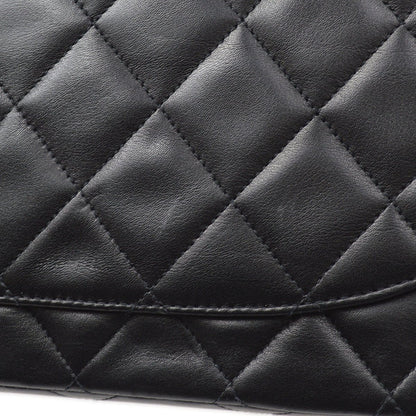 CHANEL 1991-1994 Black Lambskin Classic Flap Maxi 90649