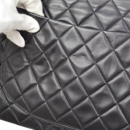 CHANEL 1991-1994 Classic Flap Maxi Black Lambskin 80784