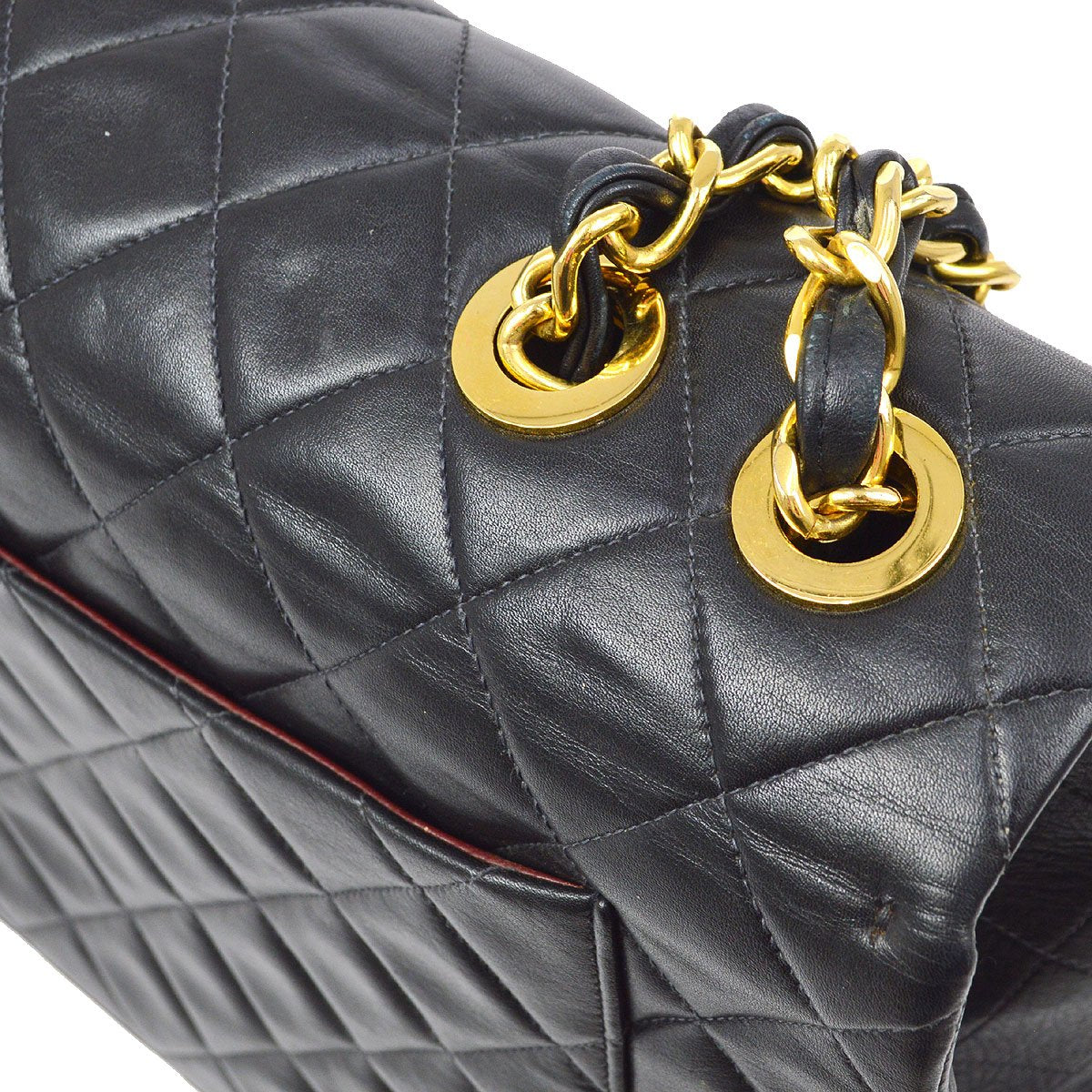 CHANEL  Classic Flap Maxi Black Lambskin 90420