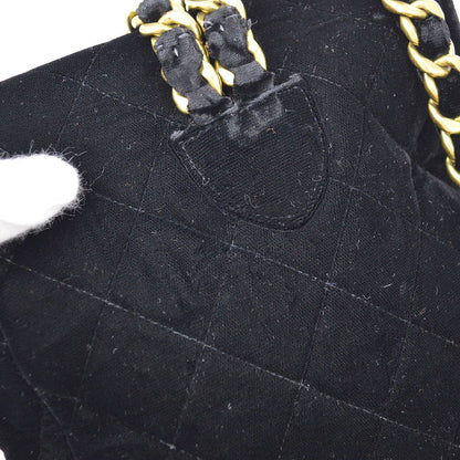 CHANEL * 1990s Black Velvet DUMA Backpack Medium 70879