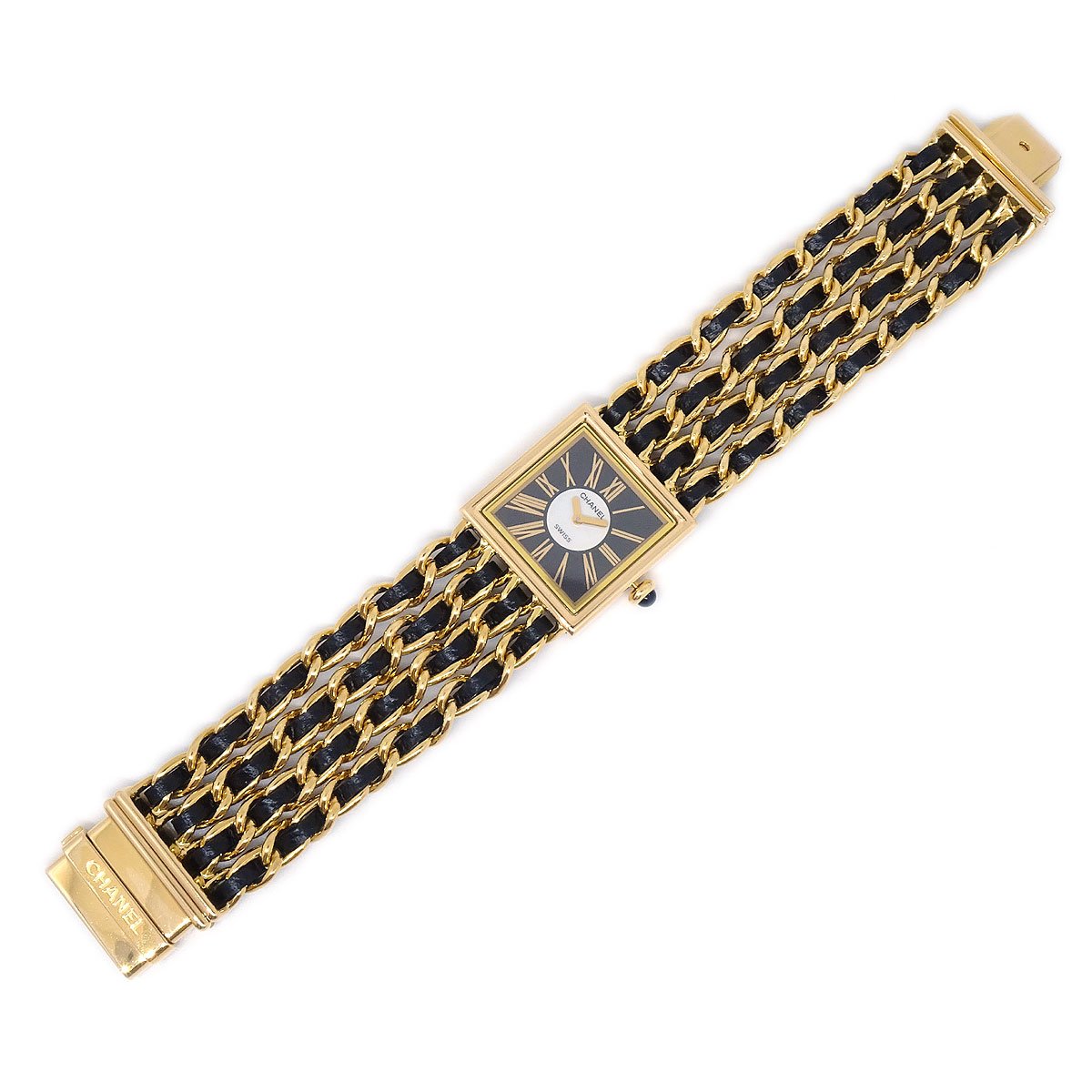 CHANEL Mademoiselle Watch 18KYG #M 00009