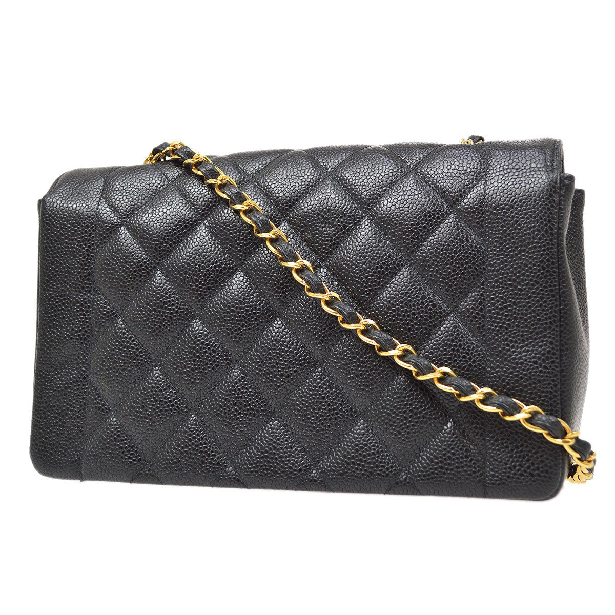 CHANEL  Black Caviar Diana Medium 92117