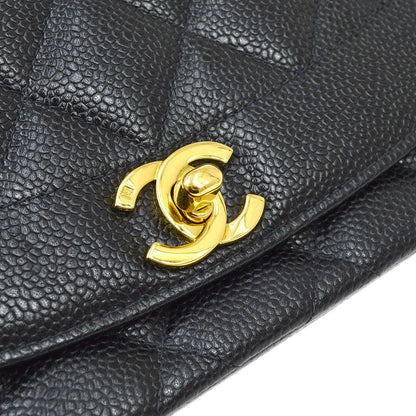 CHANEL  Black Caviar Diana Medium 92117