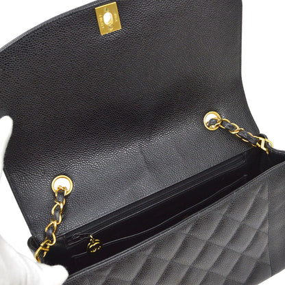 CHANEL  Black Caviar Diana Medium 92117