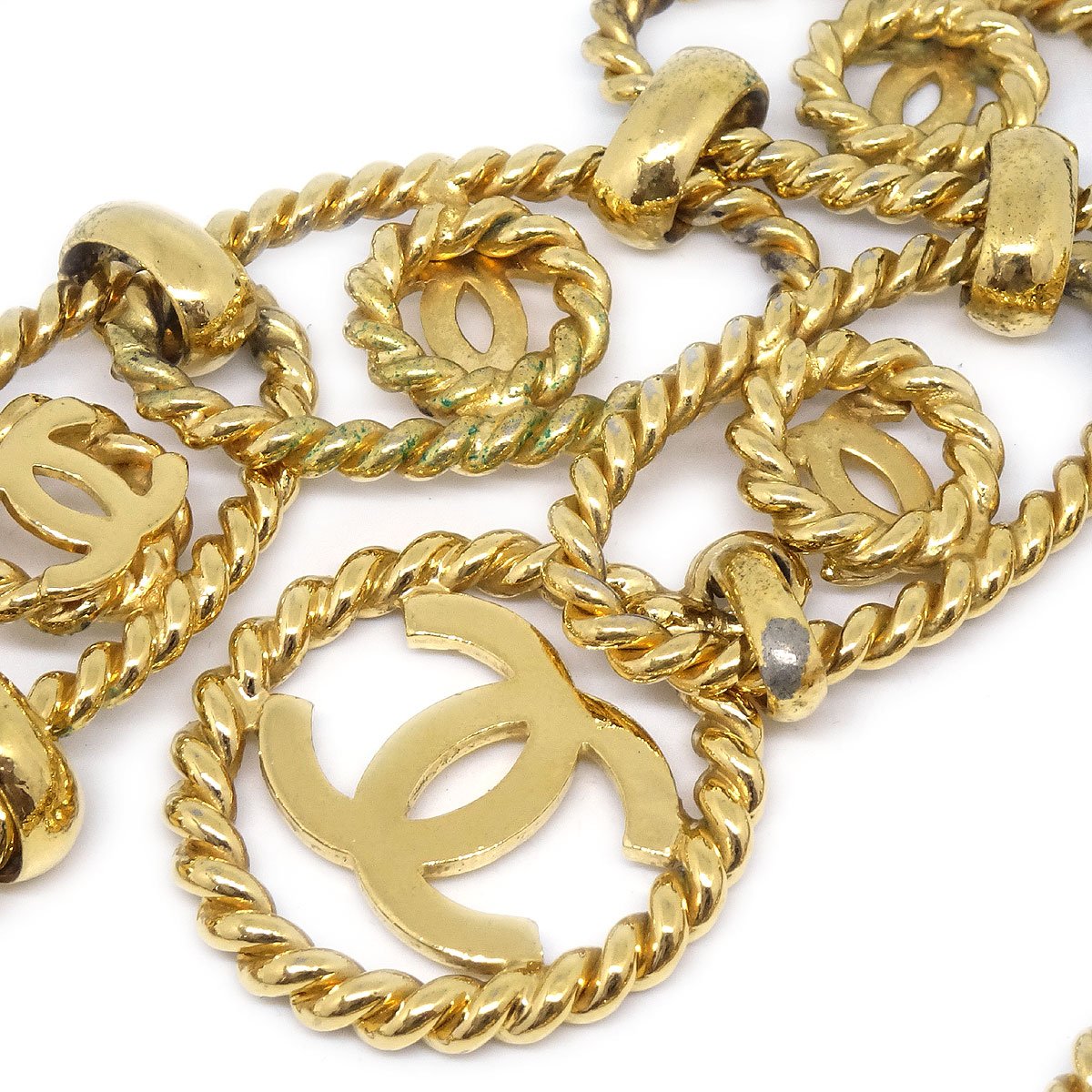 CHANEL 1990 Chain Belt Gold 62161