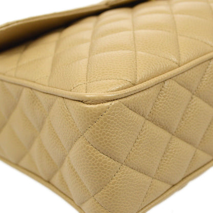 CHANEL  Beige Caviar Pocket Camera Bag Large 92578