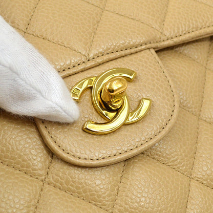 CHANEL  Beige Caviar Pocket Camera Bag Large 92578