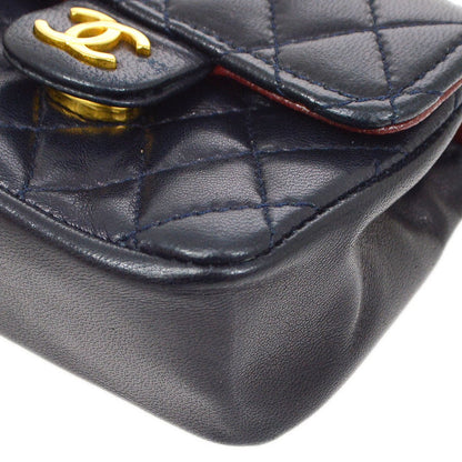 CHANEL★ 1990s Lambskin Belt Bag Micro 72875