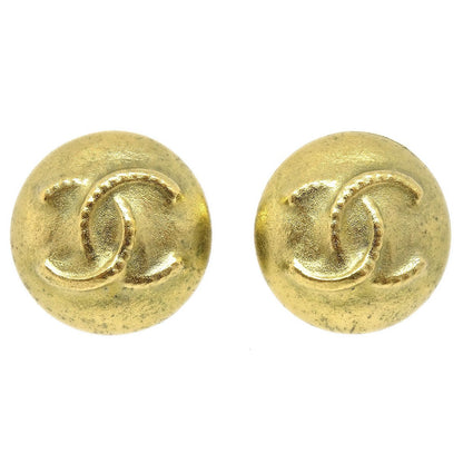 CHANEL 1996 Earrings Gold Clip-On AK38048k