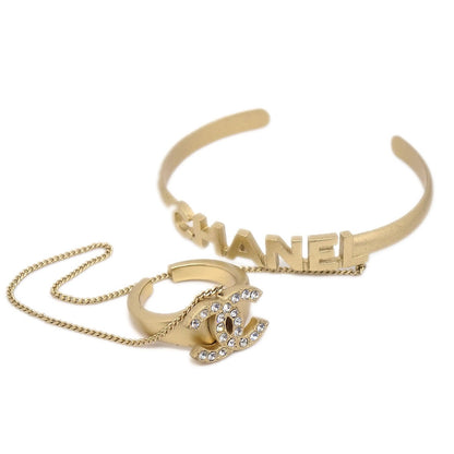 CHANEL Bangle Ring #6 Gold-Plated 01C AK38100e