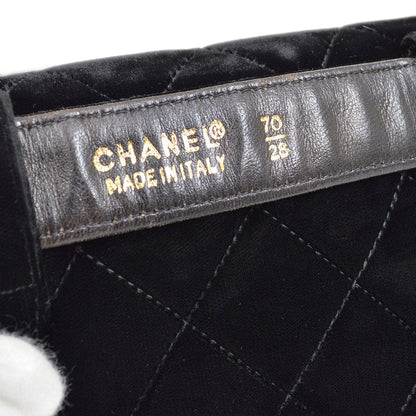 CHANEL 1994-1996 Black Velvet Belt Bag #70 NR14076d