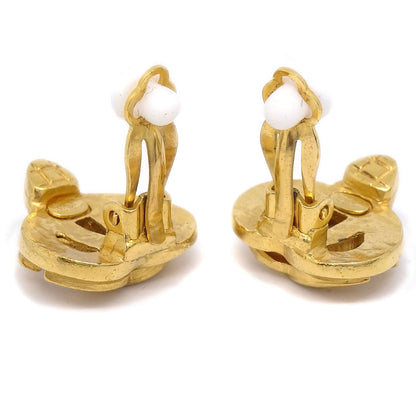 CHANEL 1997 Heart CC Earrings Gold Small AK38300k