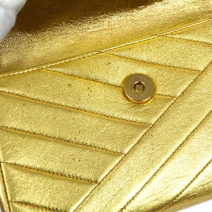 CHANEL 1991-1994 Christal & Gold CC Diagonal Evening Bag 06269