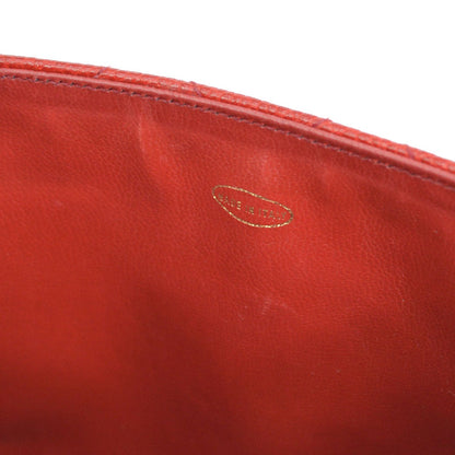 CHANEL 1991-1994 Red Caviar Shoulder Bag 21684